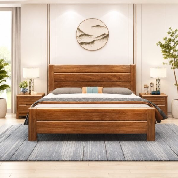 Modern Wooden Double Beds in Wah, Taxila & B-17 Islamabad