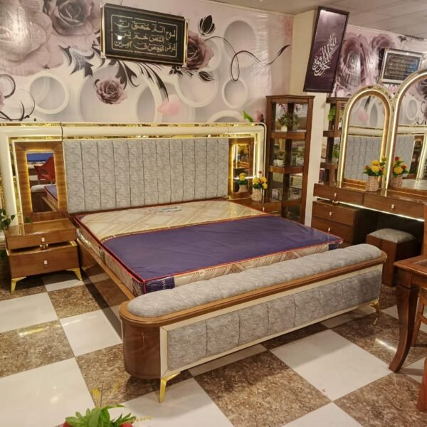 Designer Bedroom Furniture Store in Taxila, Wah Cantt & B17 | Luxury Bed Set